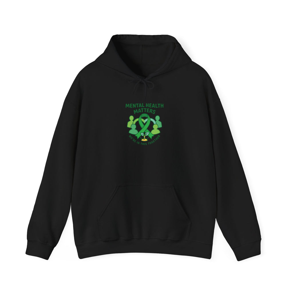 Mental Health Matters Hoodie — Self-Care & Support | Roots & Hope