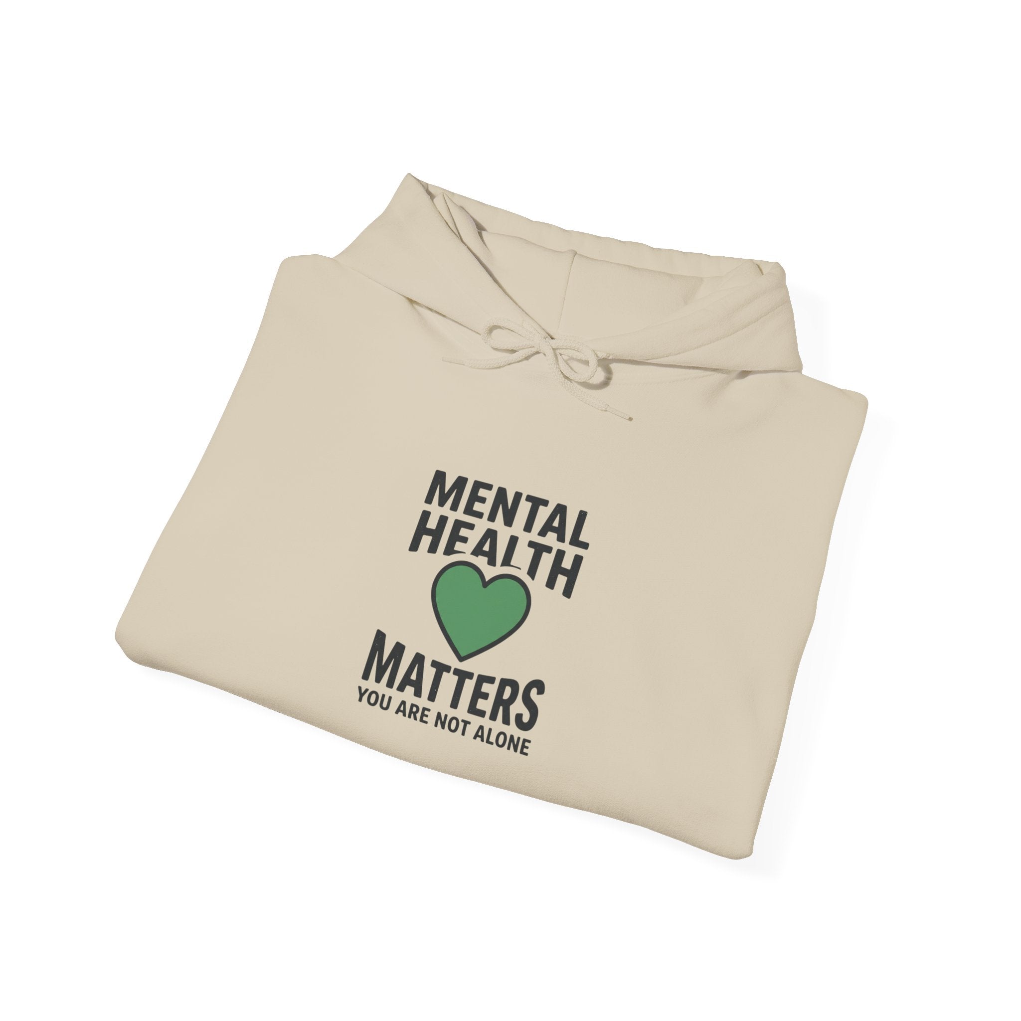 Mental Health Matters Hoodie — Wear Green Heart | Roots & Hope