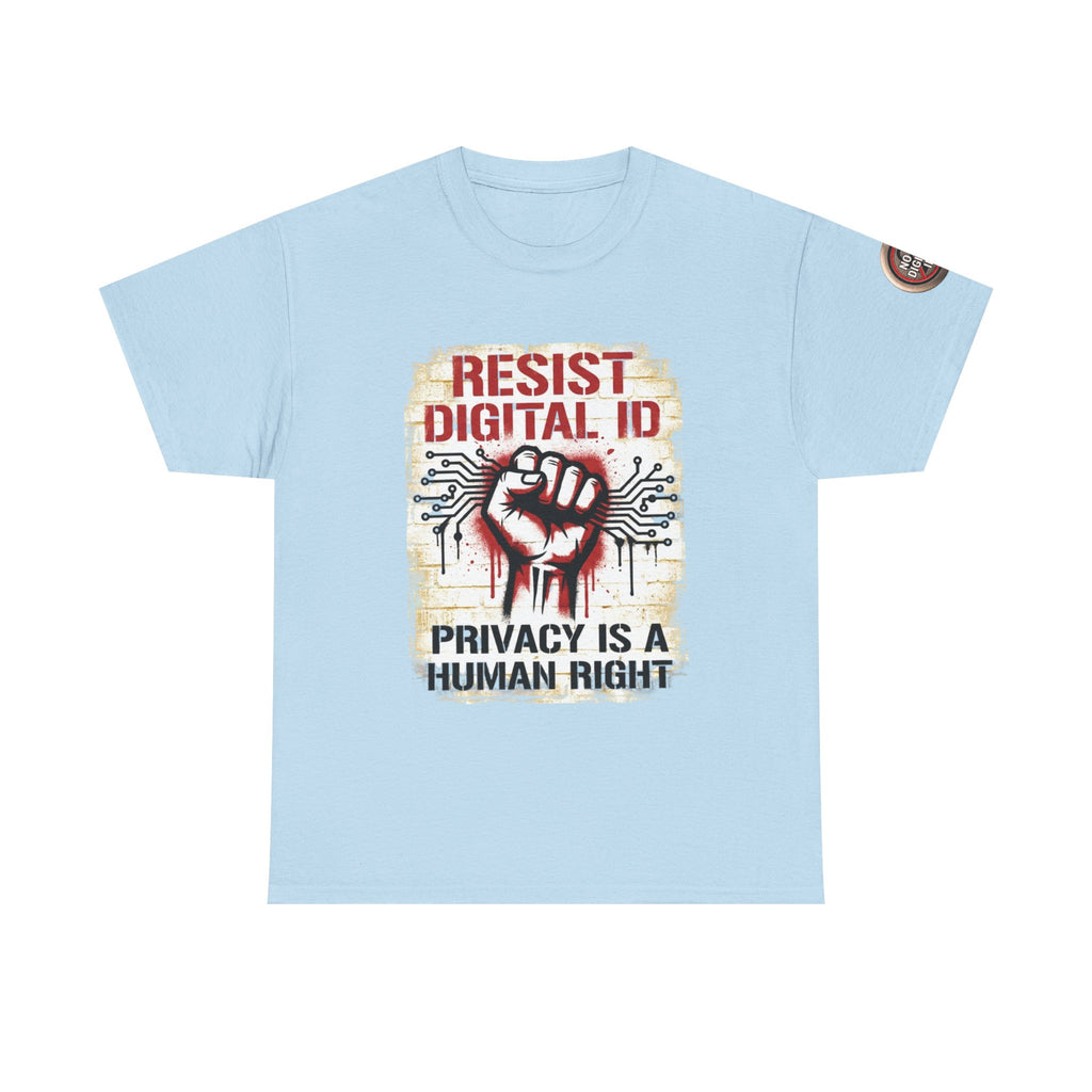 Resist Digital ID Privacy Is a Human Right T‑Shirt