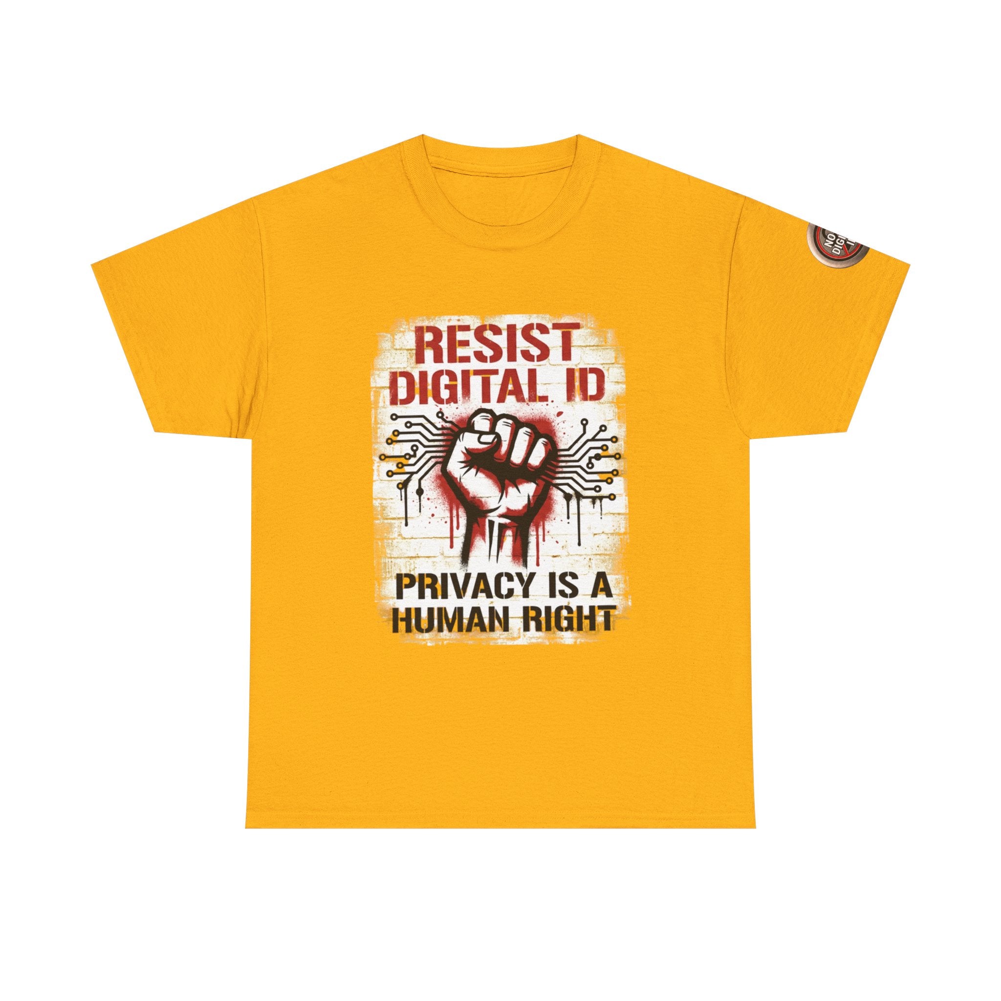 Resist Digital ID Privacy Is a Human Right T‑Shirt