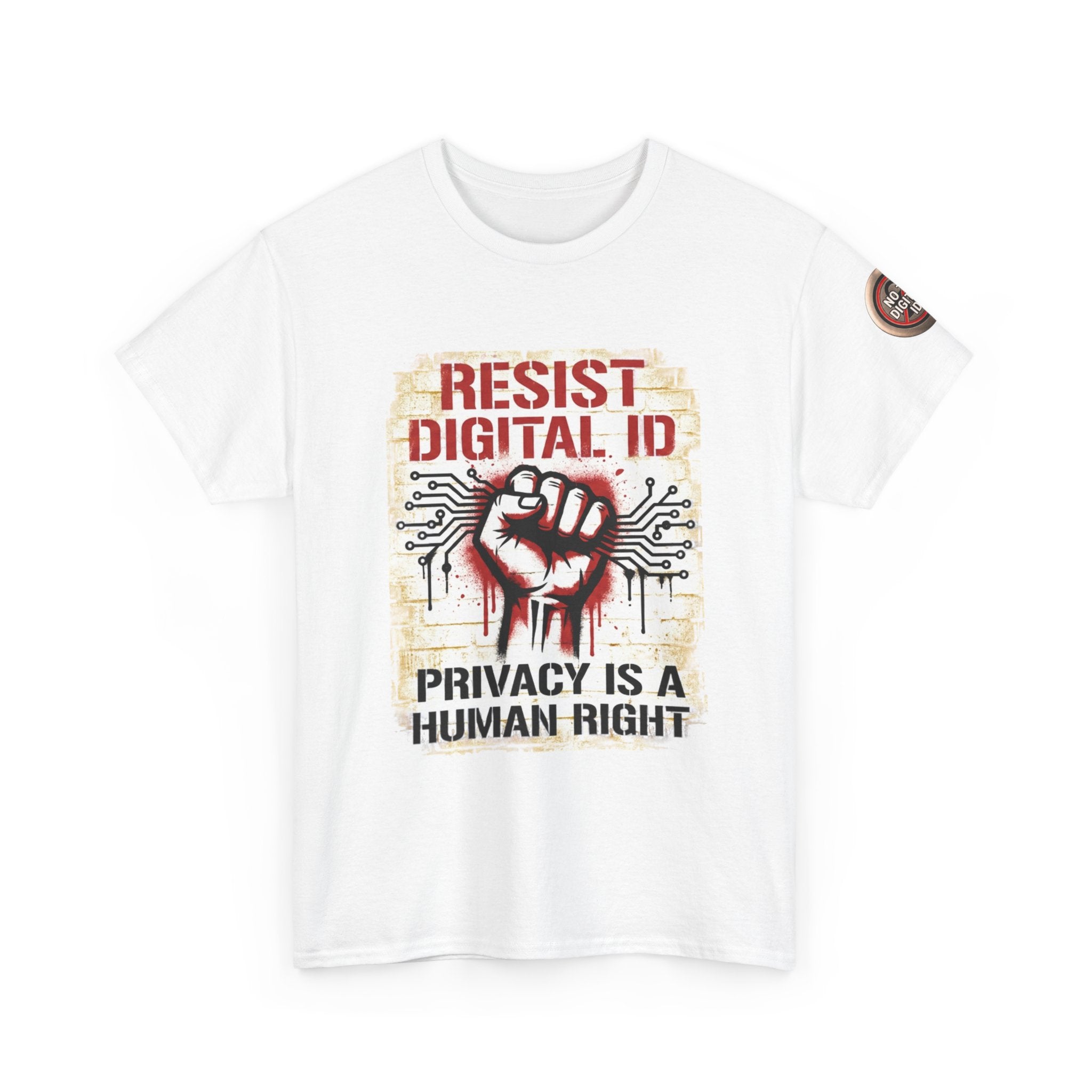 Resist Digital ID Privacy Is a Human Right T‑Shirt