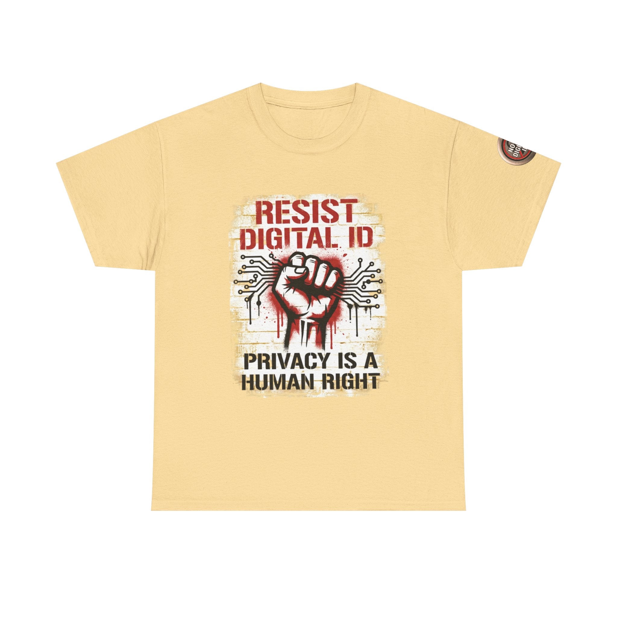 Resist Digital ID Privacy Is a Human Right T‑Shirt