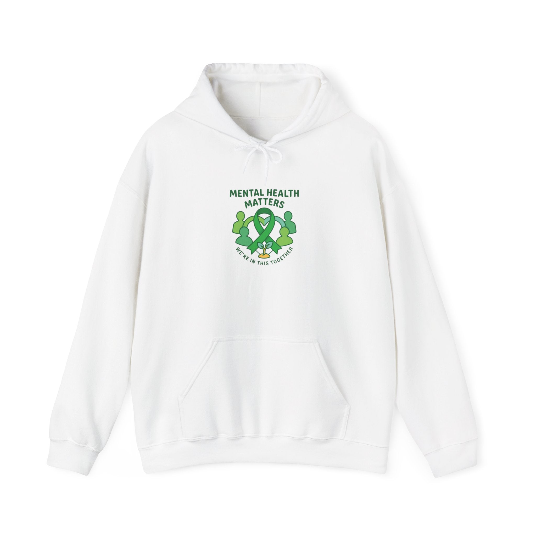 Mental Health Matters Hoodie — Self-Care & Support | Roots & Hope