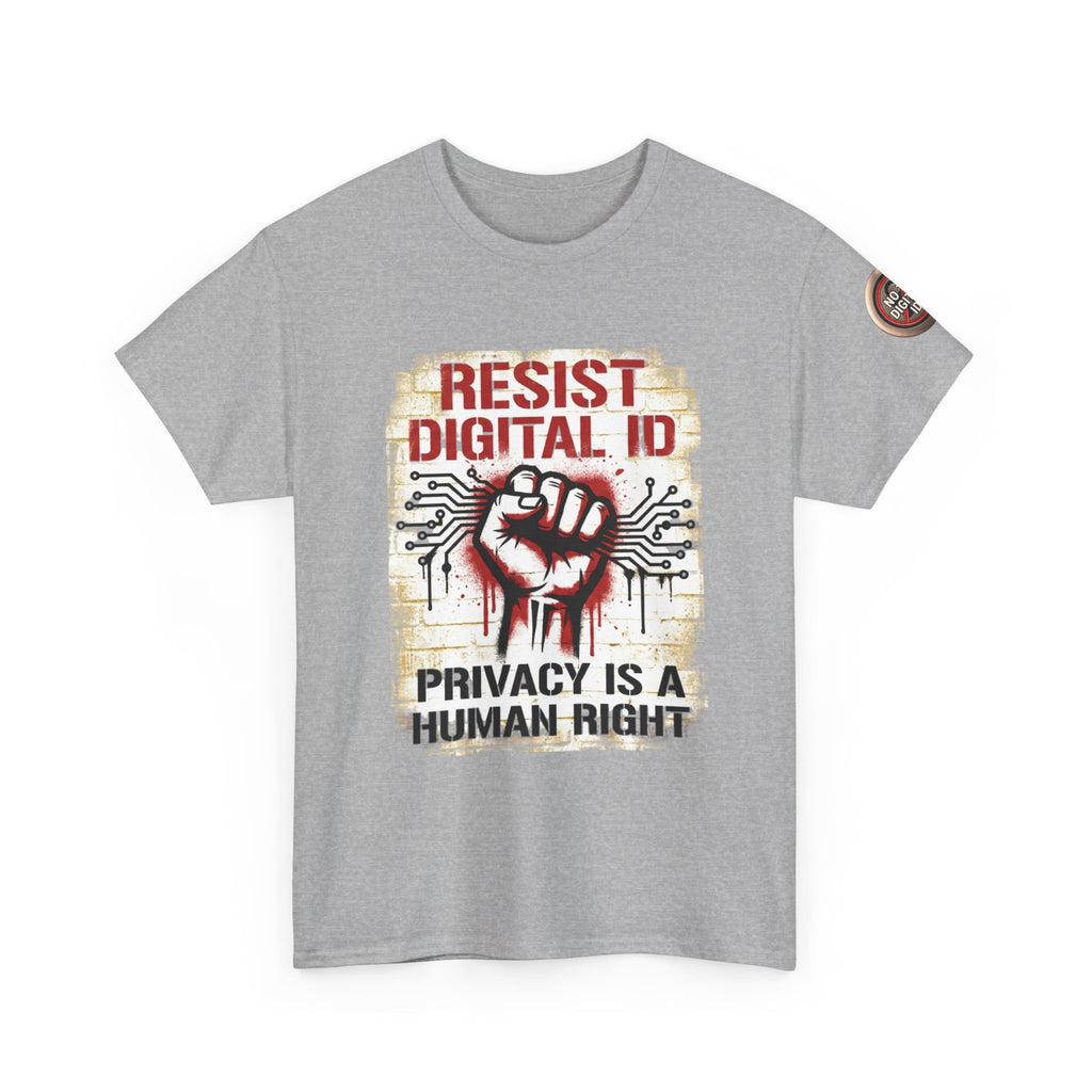 Resist Digital ID Privacy Is a Human Right T‑Shirt