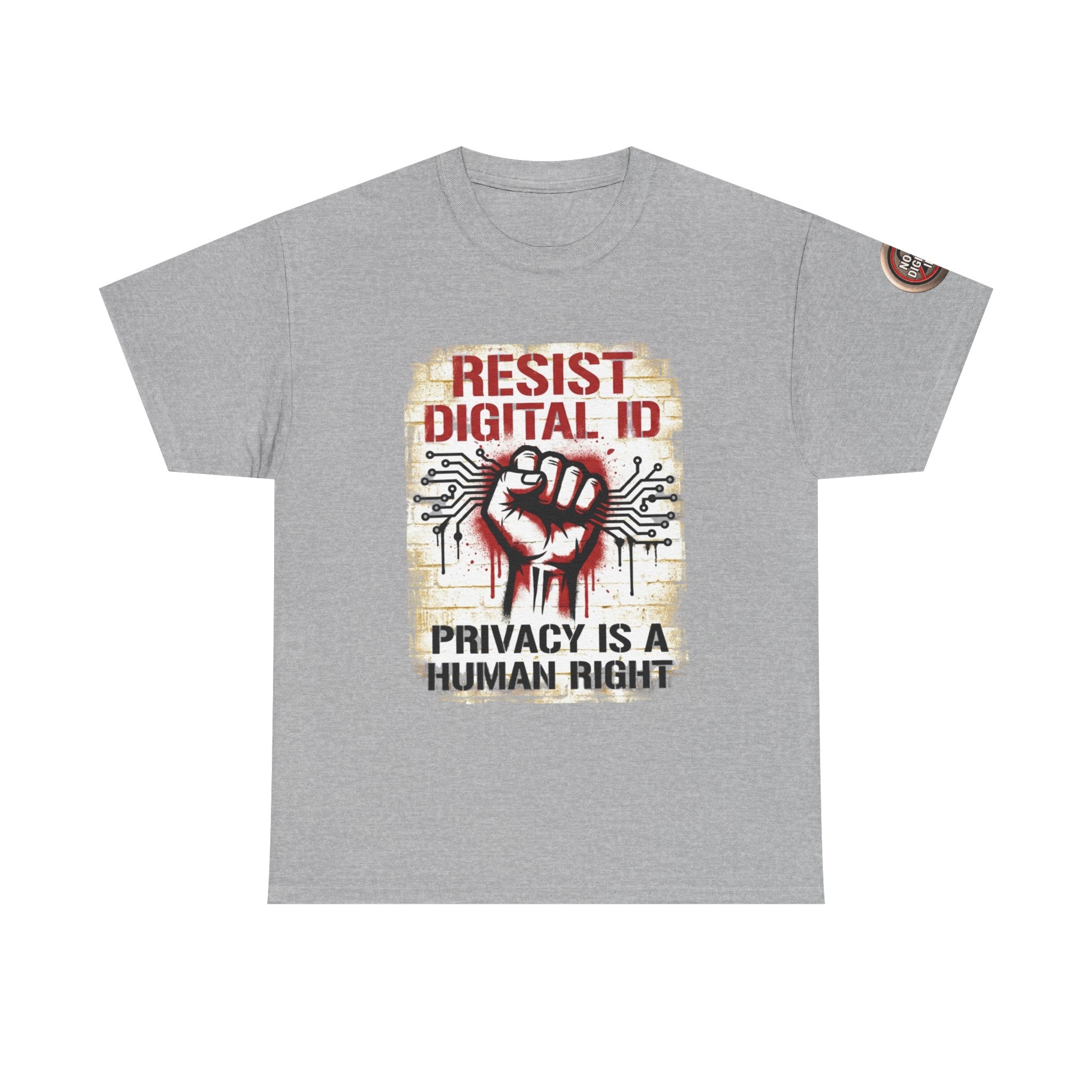 Resist Digital ID Privacy Is a Human Right T‑Shirt