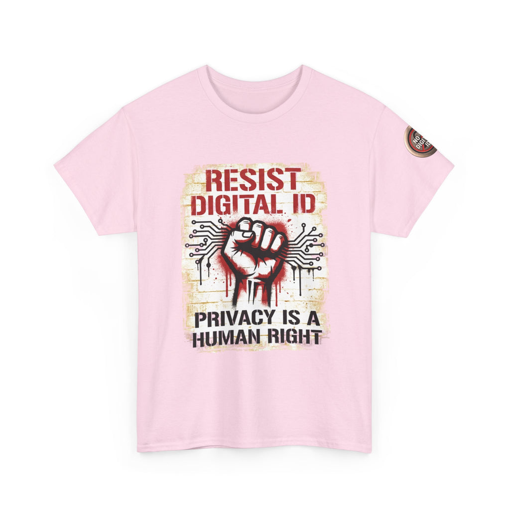 Resist Digital ID Privacy Is a Human Right T‑Shirt
