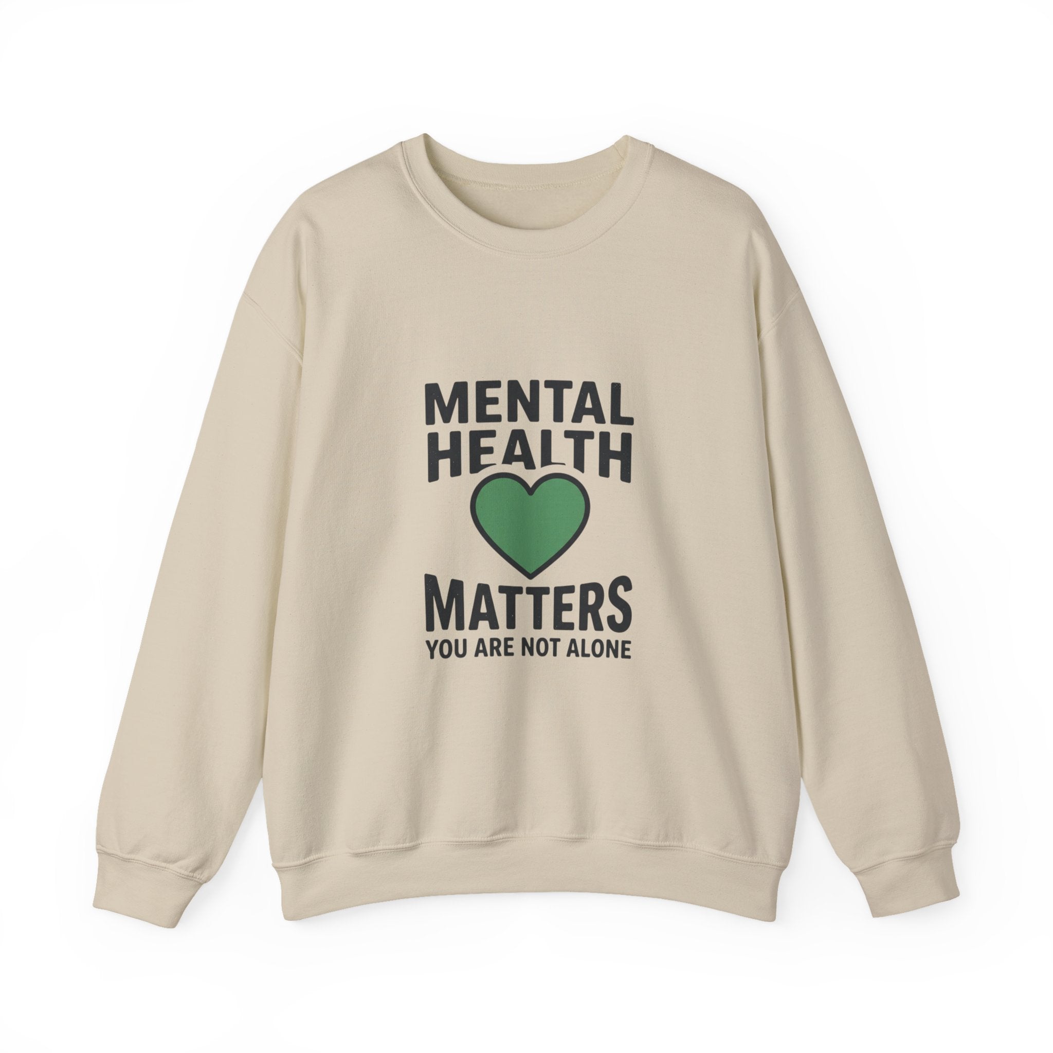 Mental Health Matters sweatshirt | wear green, awareness ribbon Roots&Hope
