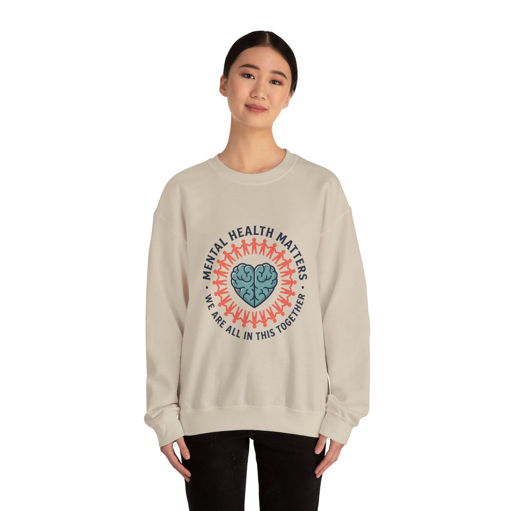 Mental Health Matters Crewneck Sweatshirt | Roots&Hope