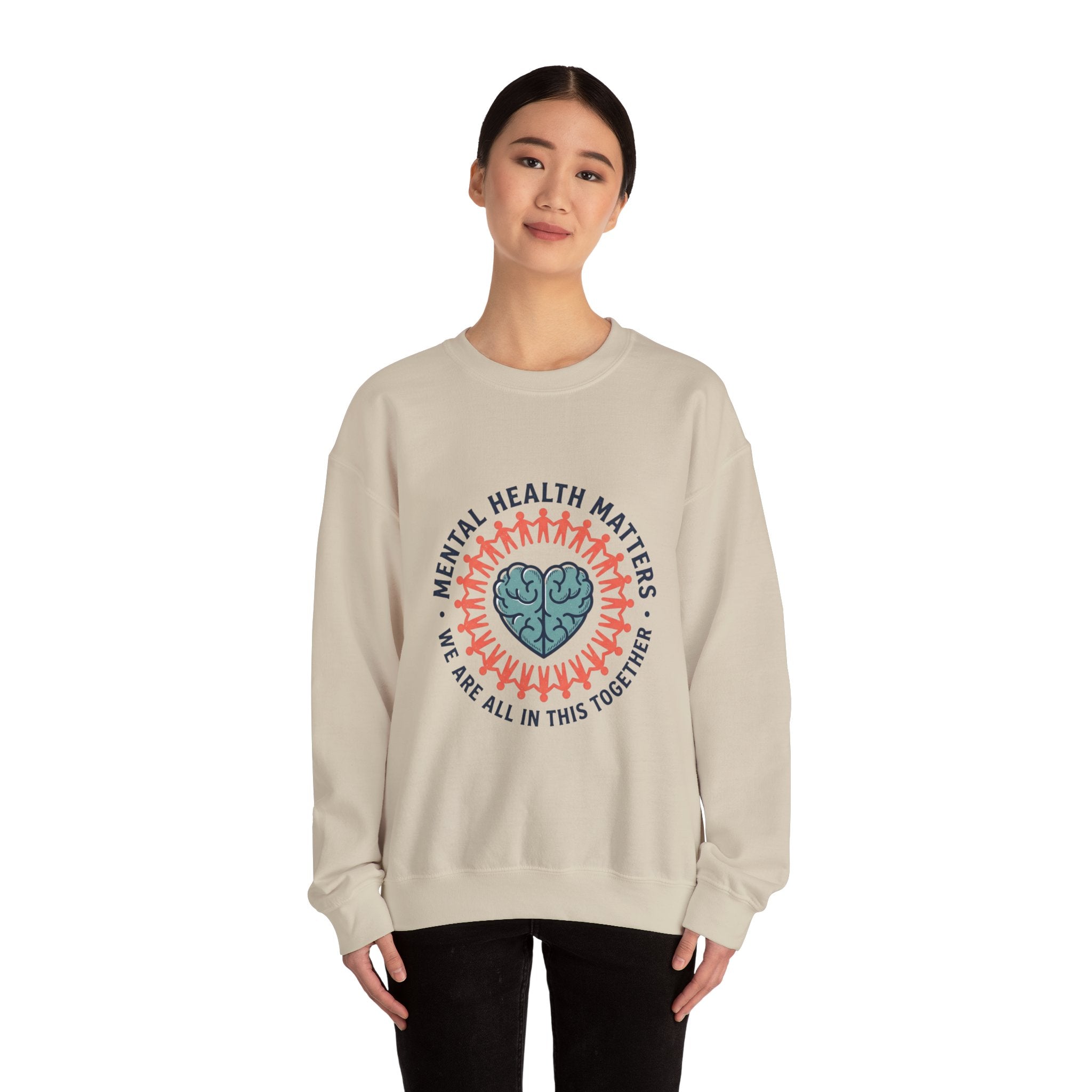 Mental Health Matters Crewneck Sweatshirt | Roots&Hope