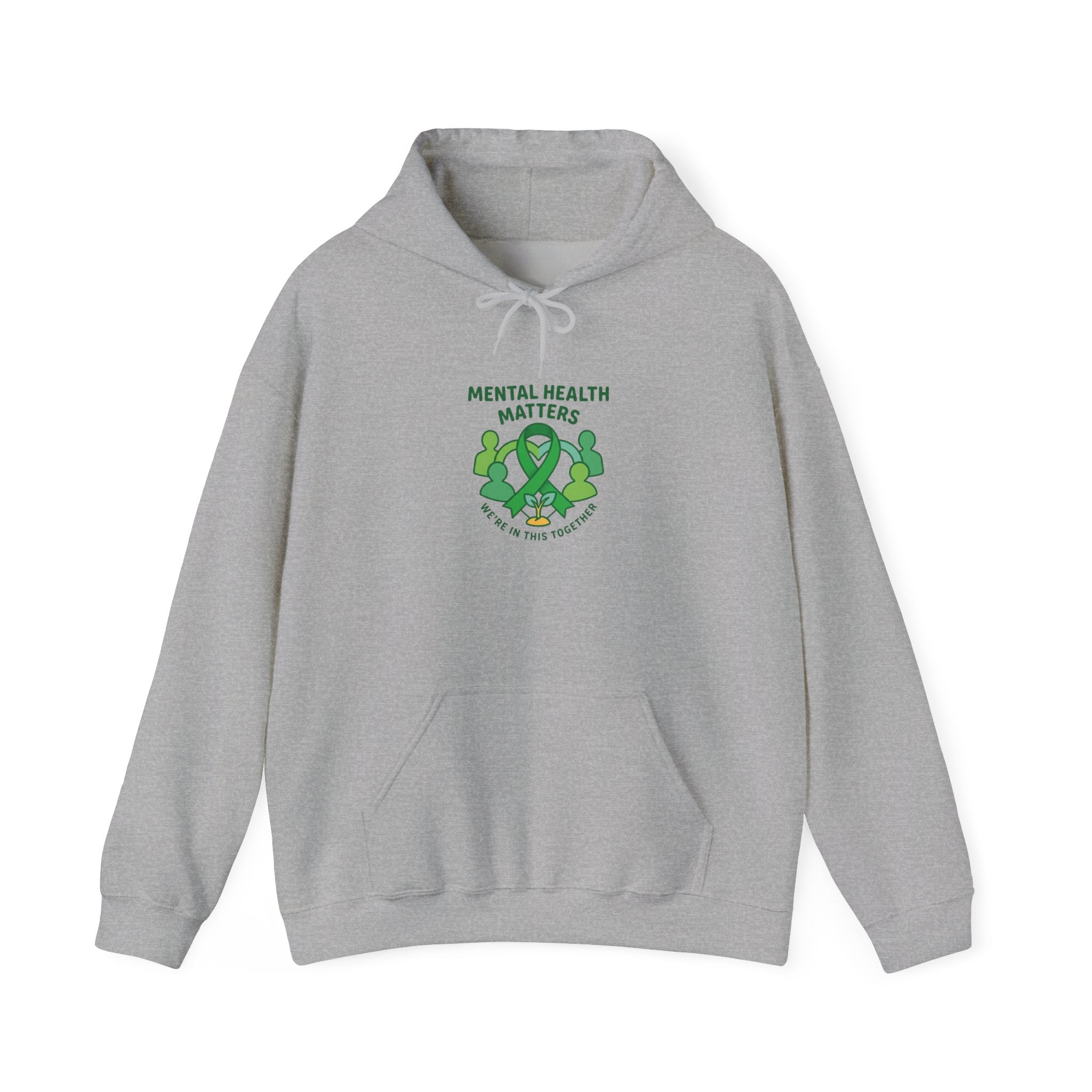 Mental Health Matters Hoodie — Self-Care & Support | Roots & Hope