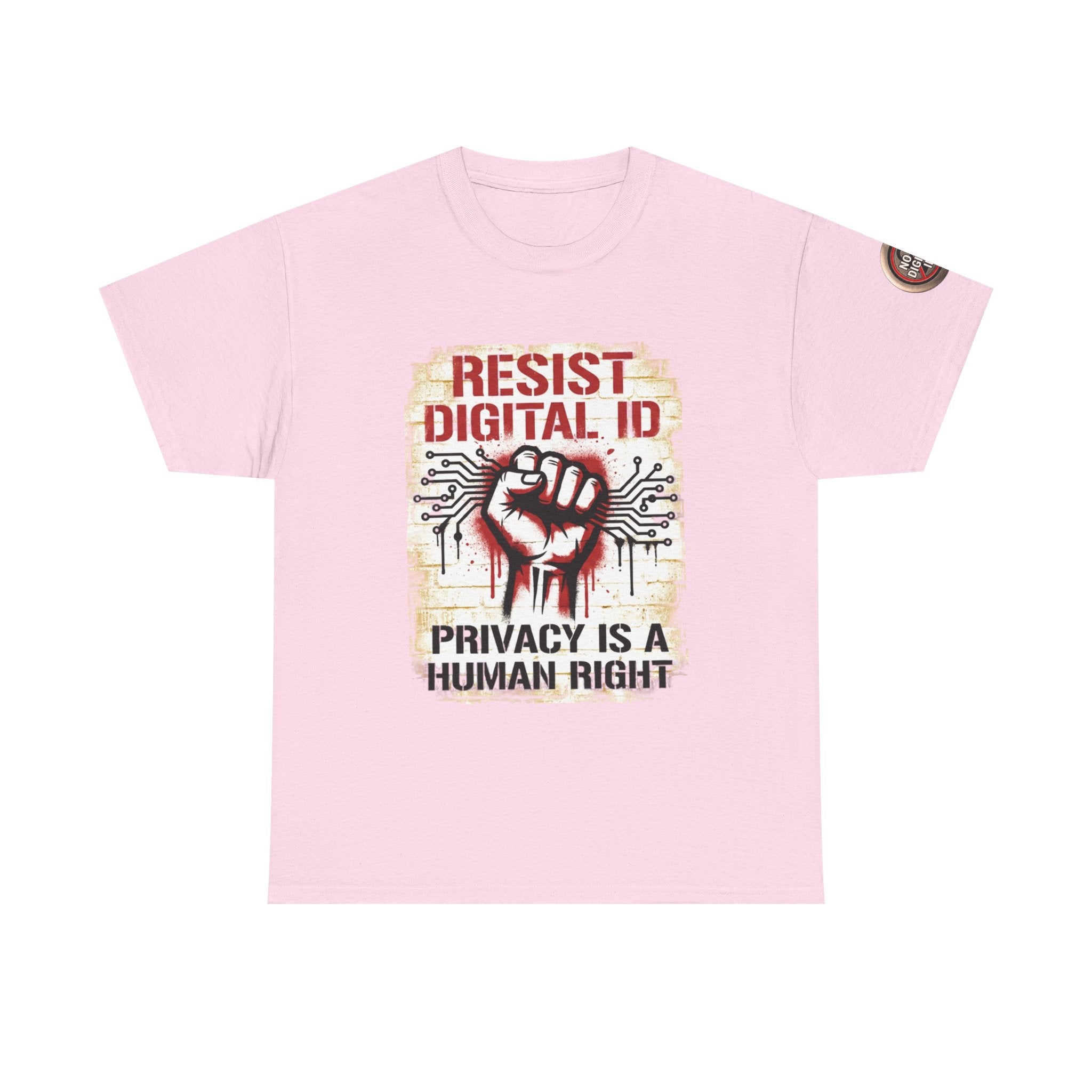 Resist Digital ID Privacy Is a Human Right T‑Shirt