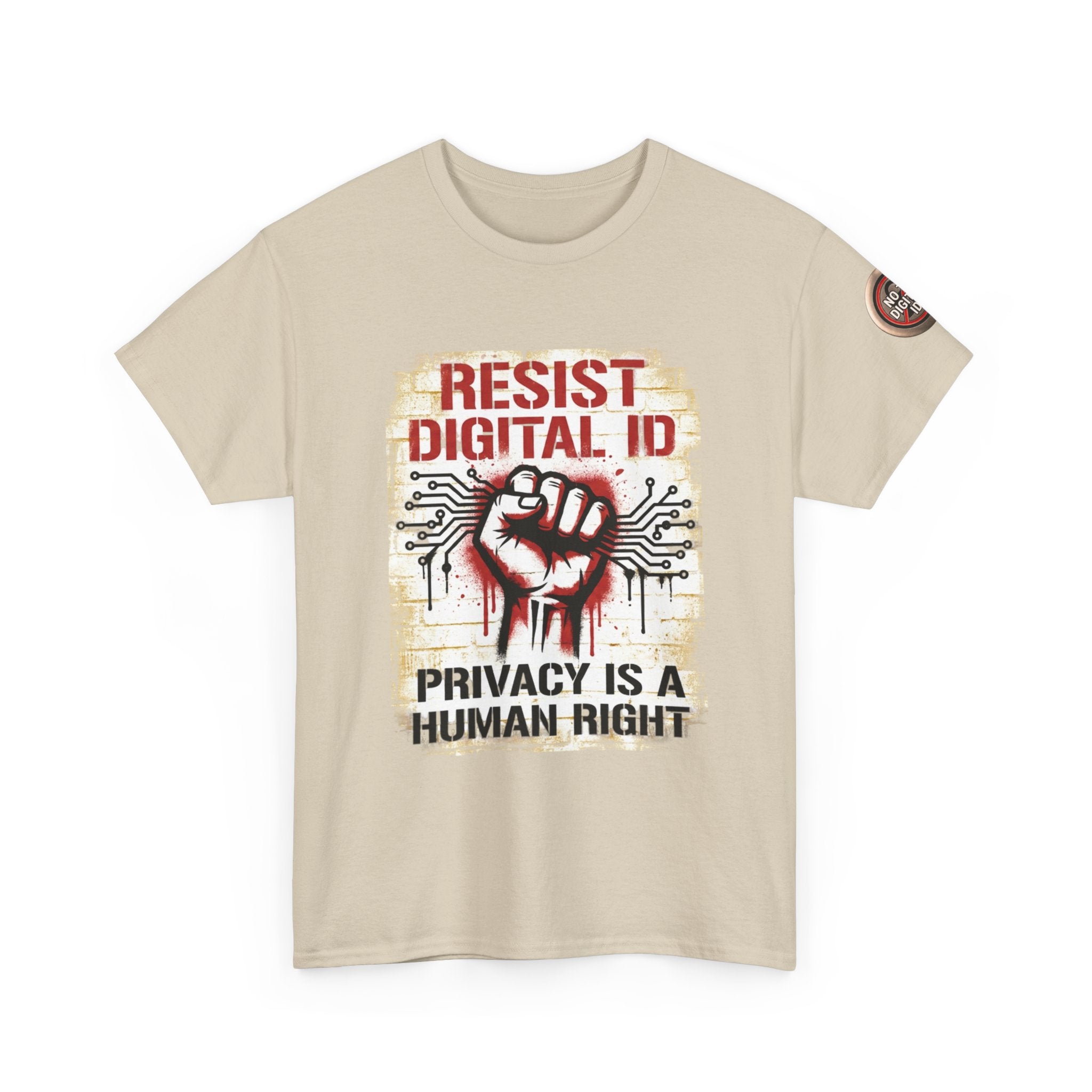 Resist Digital ID Privacy Is a Human Right T‑Shirt
