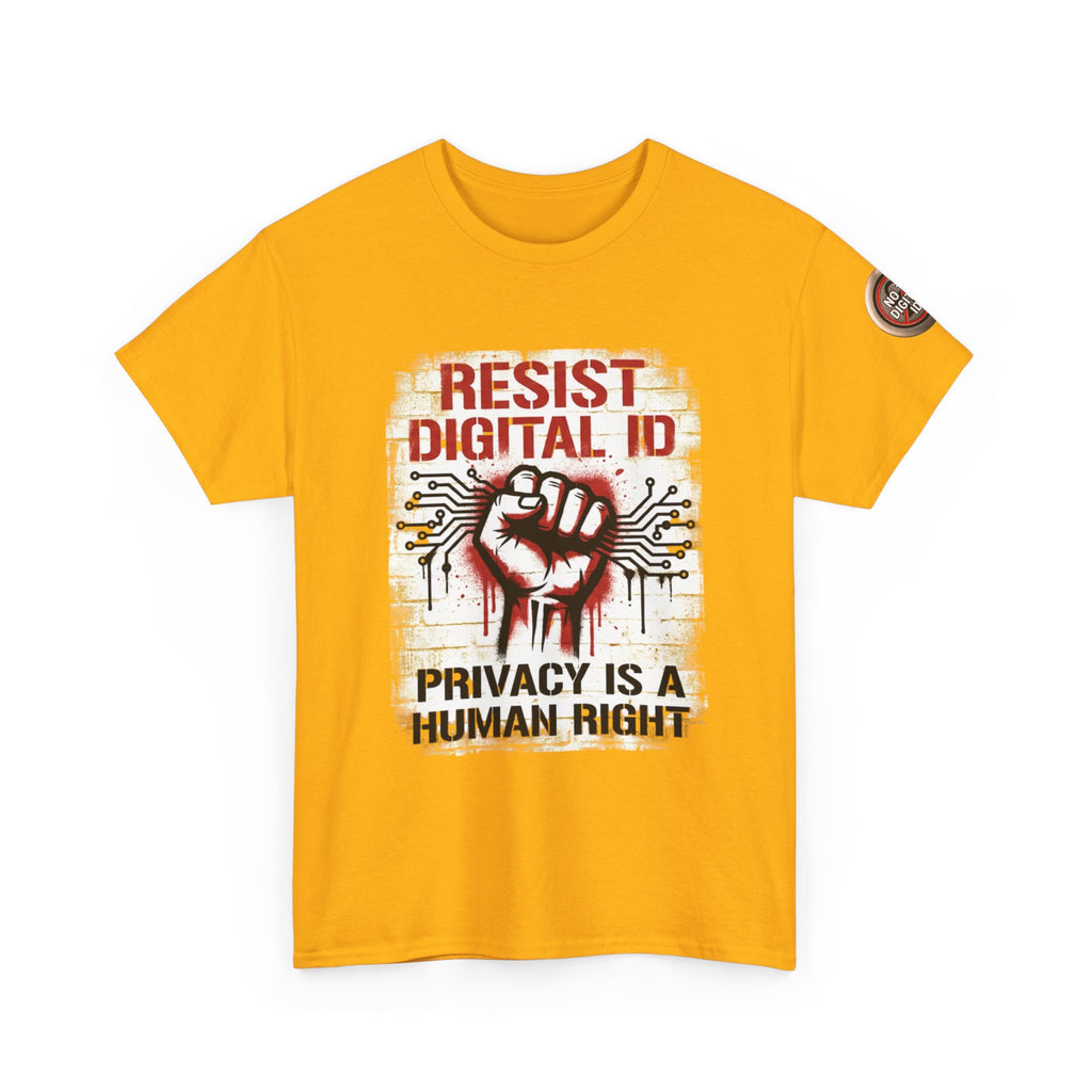 Resist Digital ID Privacy Is a Human Right T‑Shirt