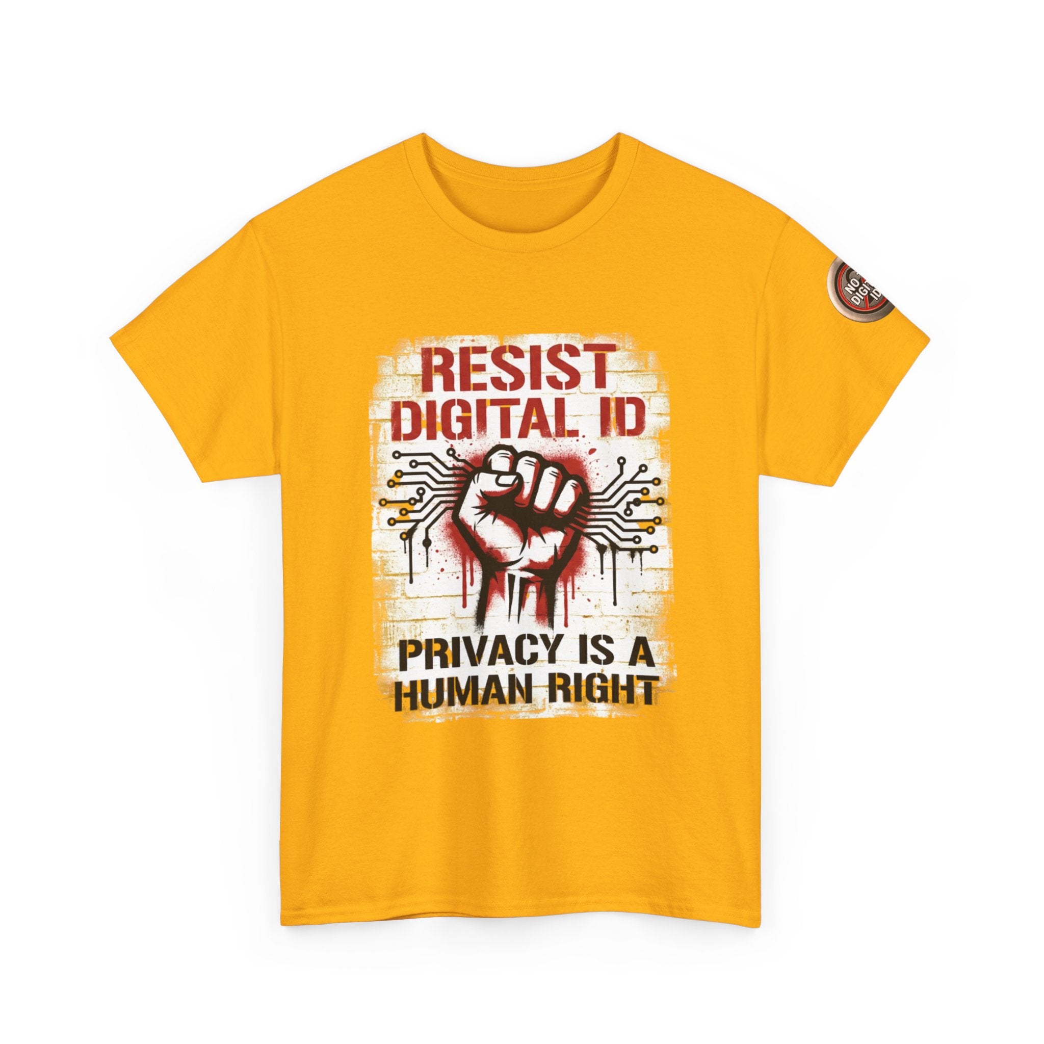 Resist Digital ID Privacy Is a Human Right T‑Shirt