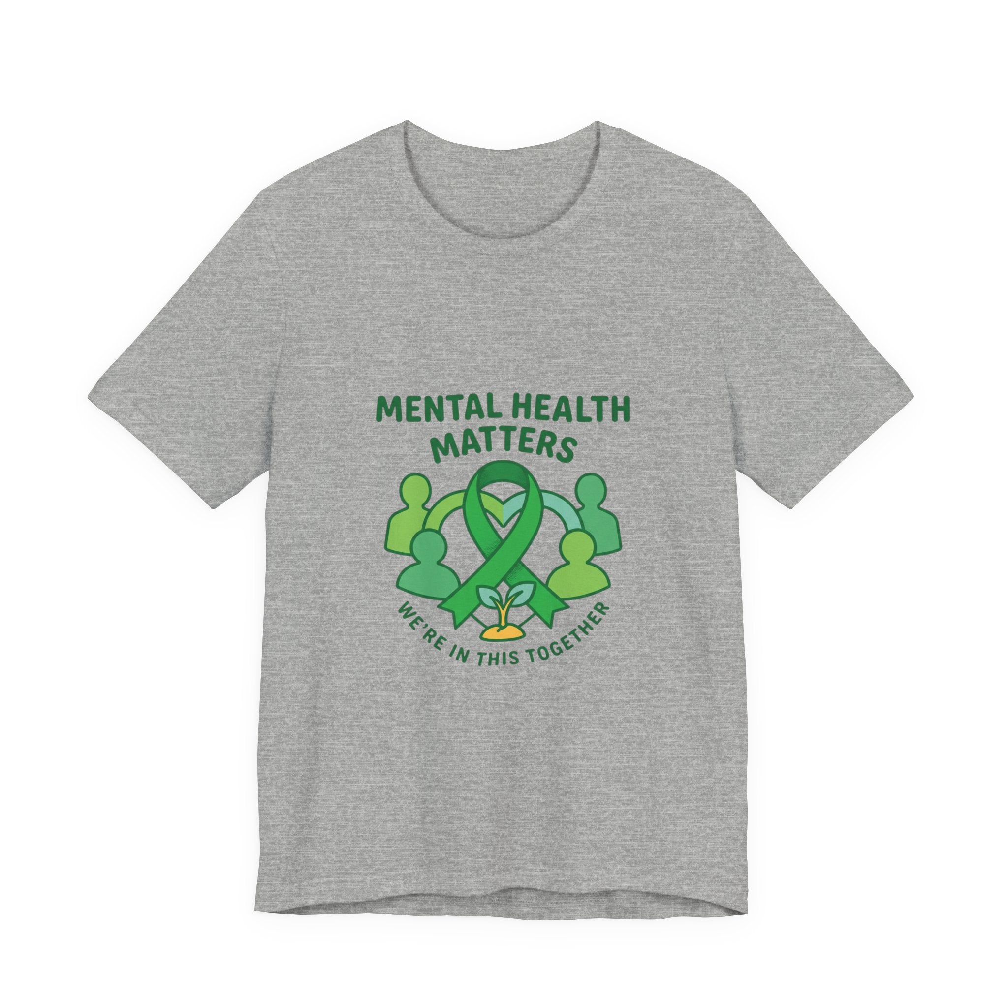 Mental Health Matters T-Shirt — Supportive Self-Care | Roots & Hope