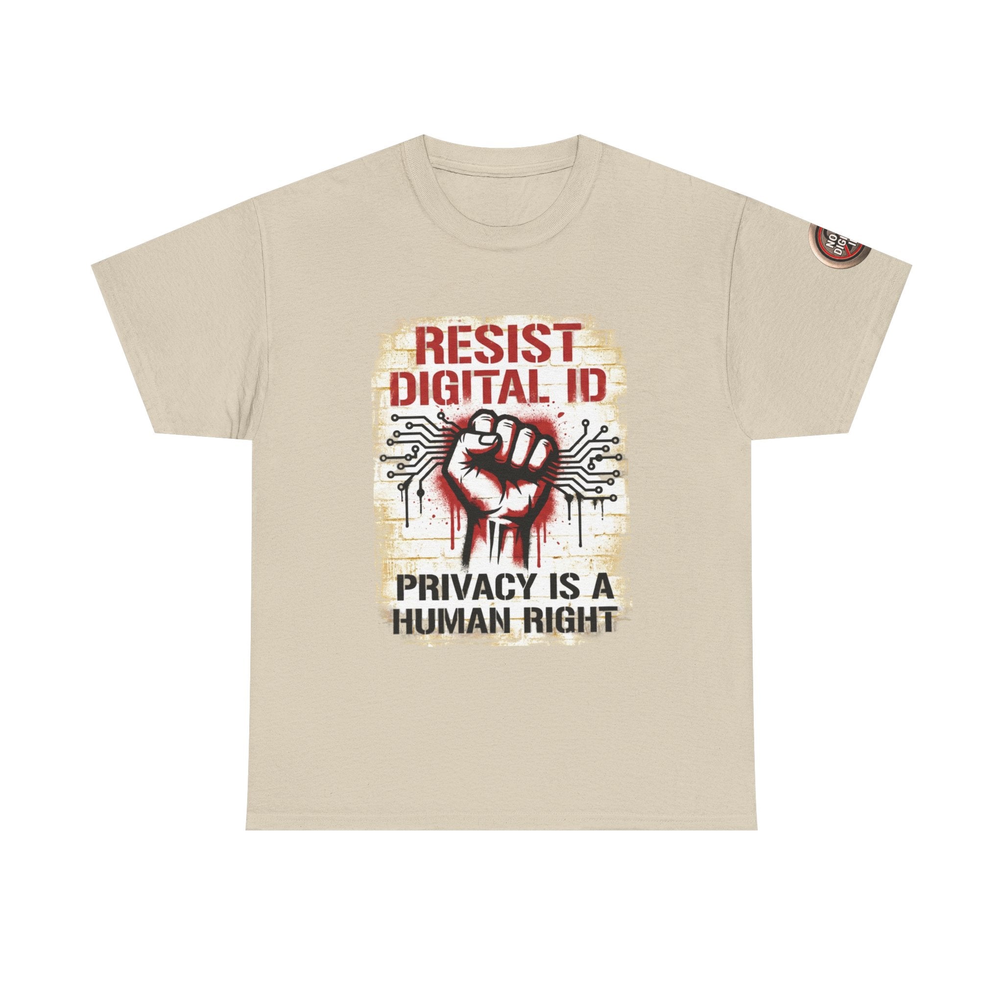 Resist Digital ID Privacy Is a Human Right T‑Shirt