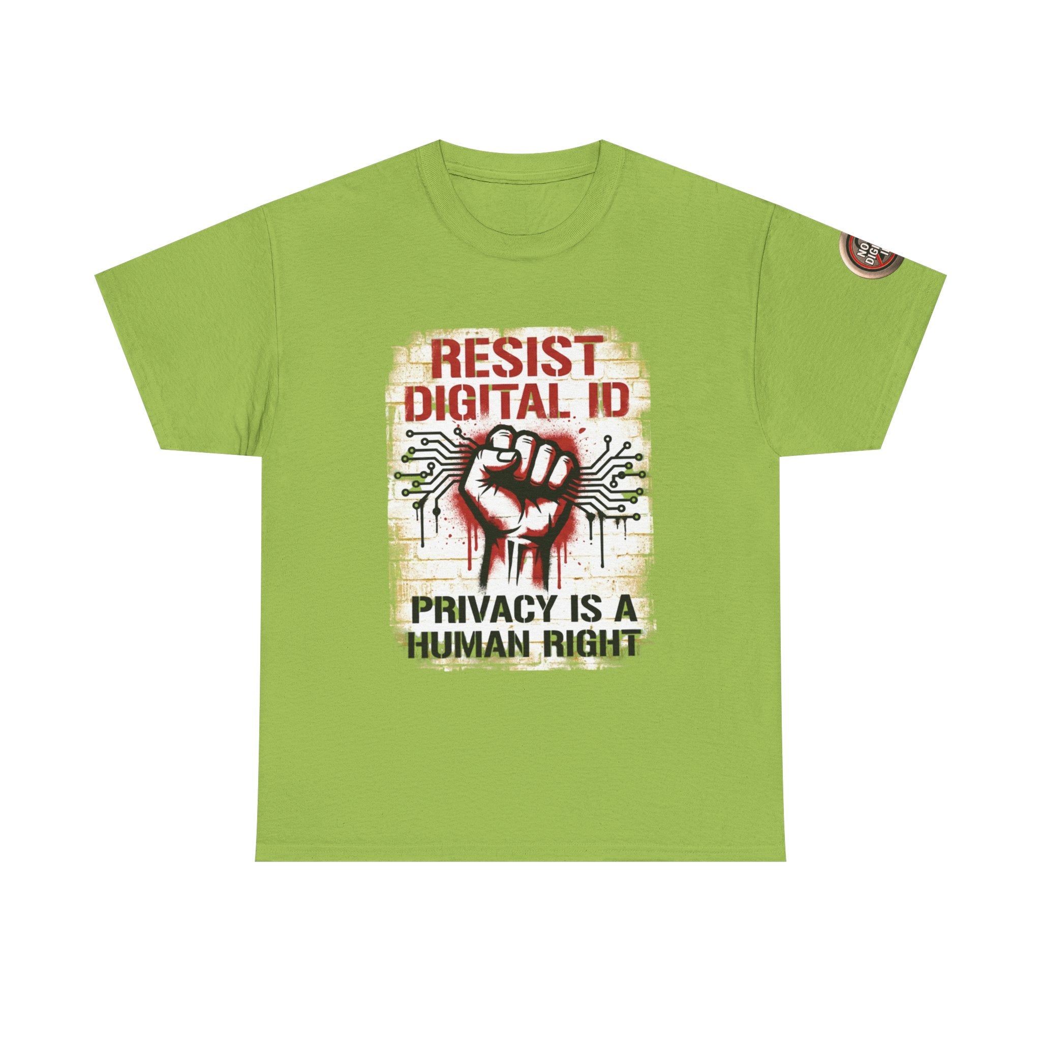 Resist Digital ID Privacy Is a Human Right T‑Shirt