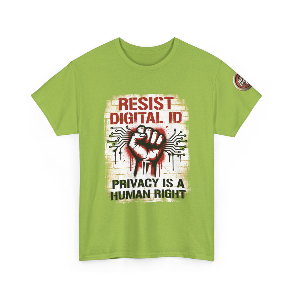 Resist Digital ID Privacy Is a Human Right T‑Shirt