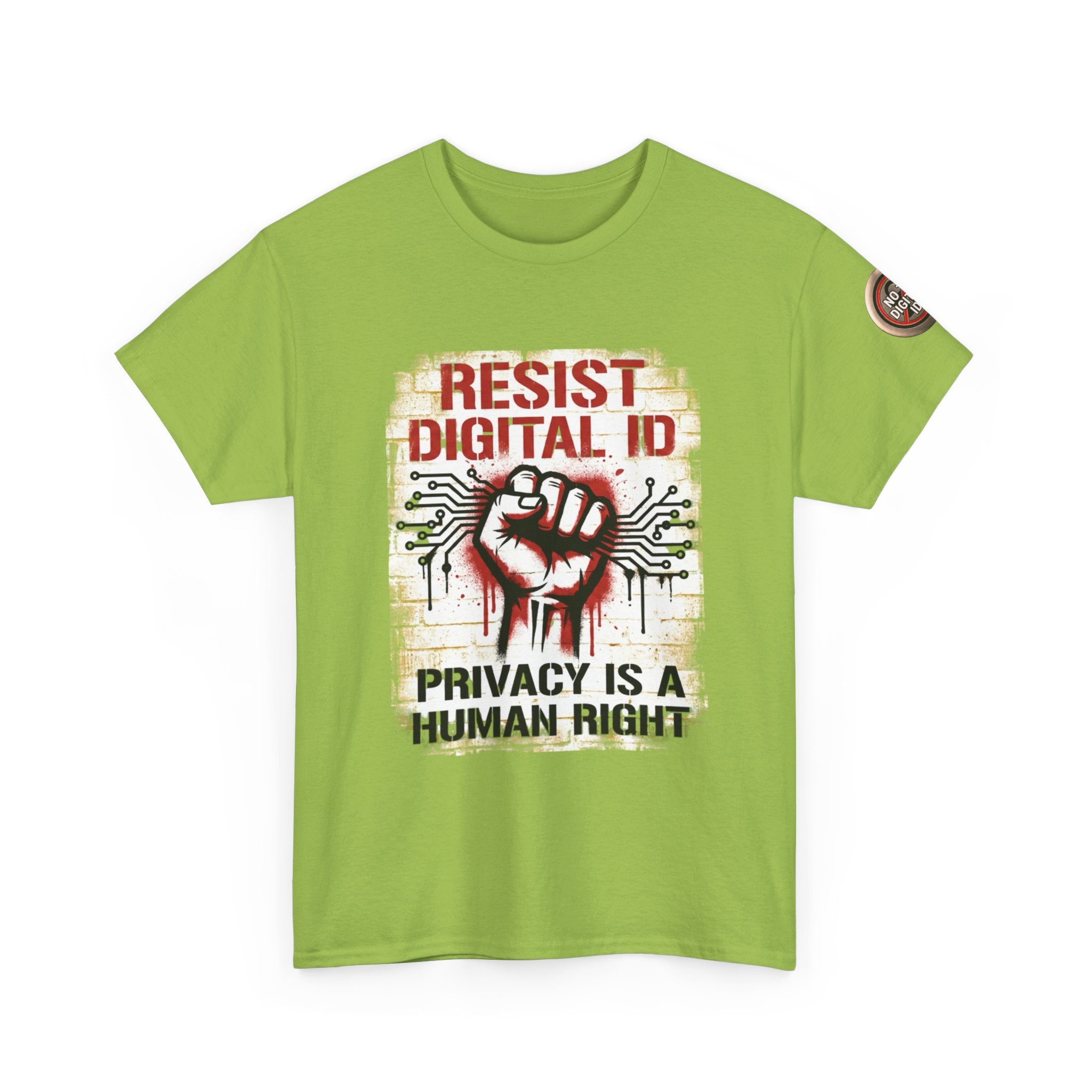 Resist Digital ID Privacy Is a Human Right T‑Shirt