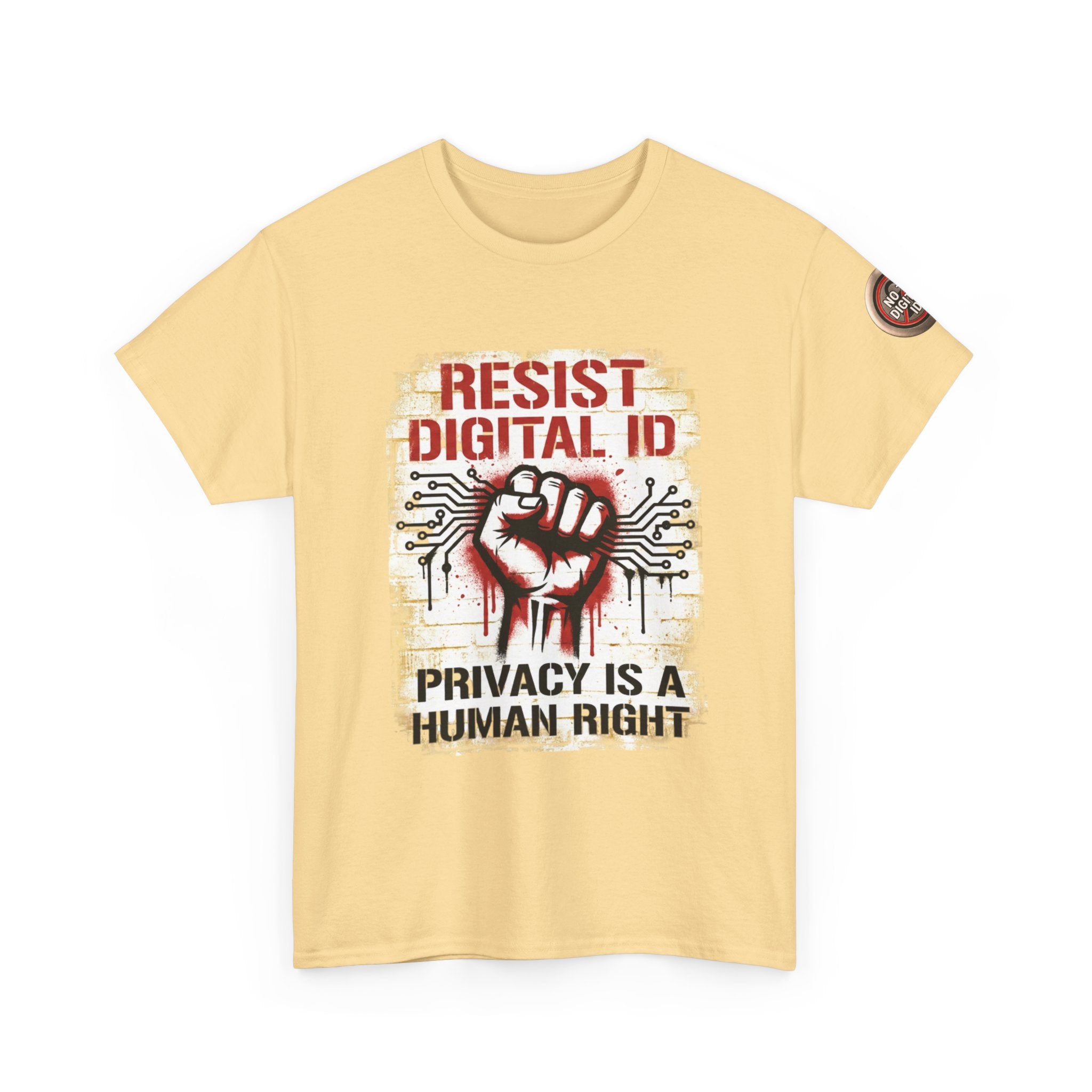 Resist Digital ID Privacy Is a Human Right T‑Shirt